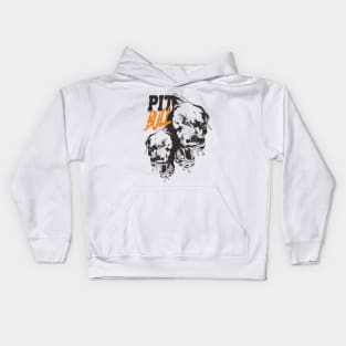 Pit Bull Head Kids Hoodie